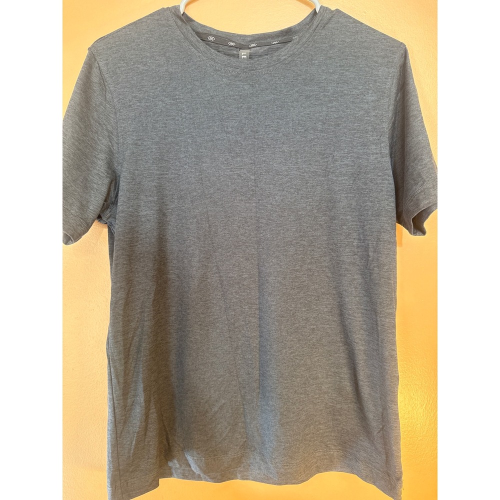 Legend Inspire Mens Small Heathered Grey Crew Neck Short Sleeve Performance Shir